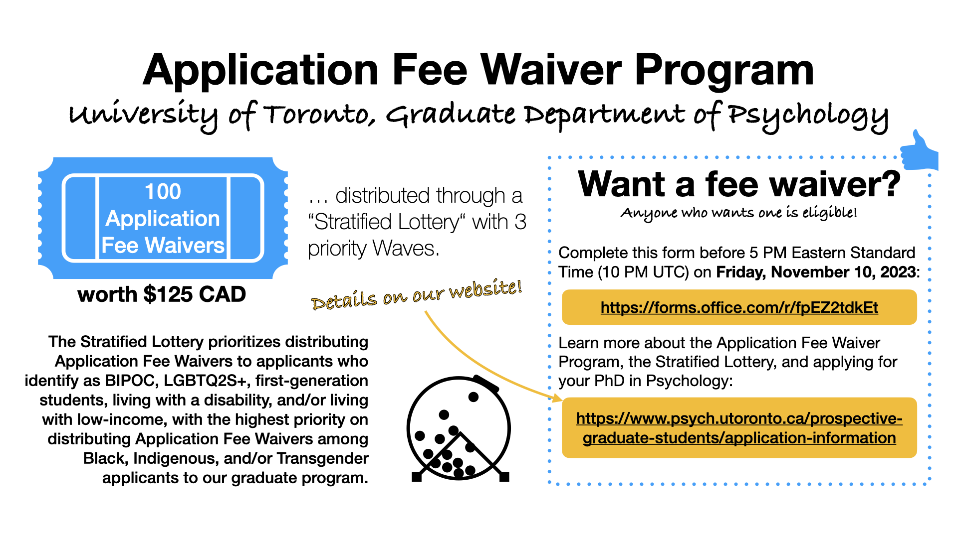Fee waiver promotional image (text in paragraph below)