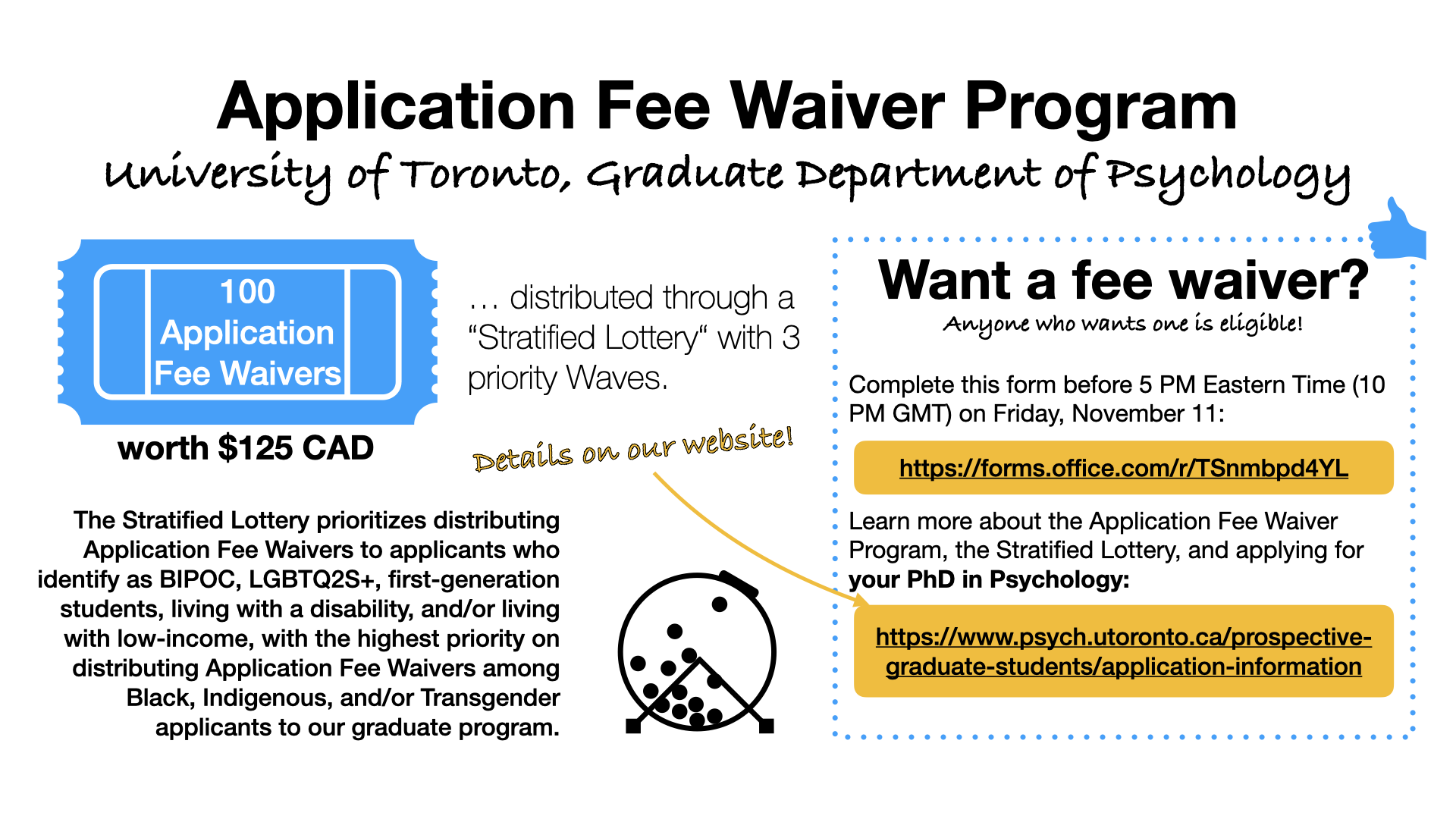 Application Fee Waiver Program