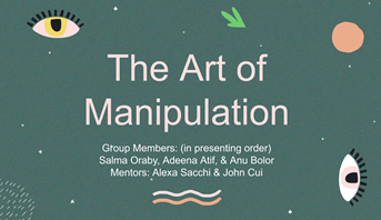 Slide Deck Title Card: The Art of Manipulation