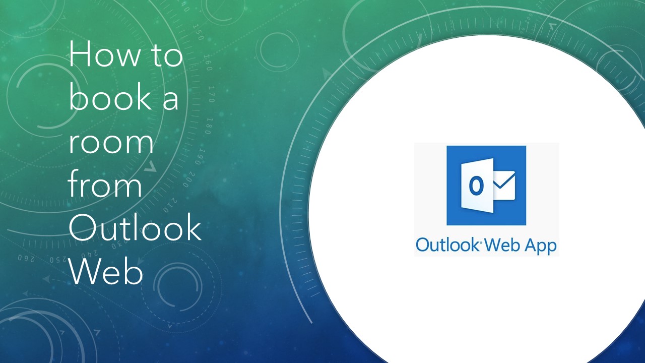 How to book a room from Outlook Web