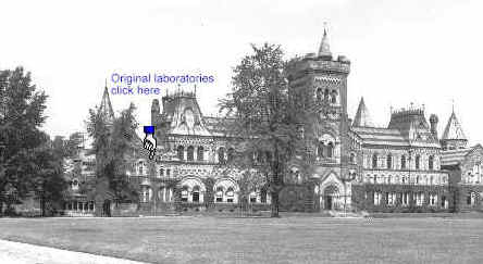 University College, 1907. The Psychology laboratory was located on the  second floor of the West wing (left side).