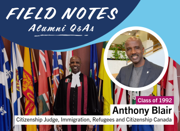 Anthony Blair (Class of 1992). Citizenship Judge, Immigration, Refugees and Citizenship Canada